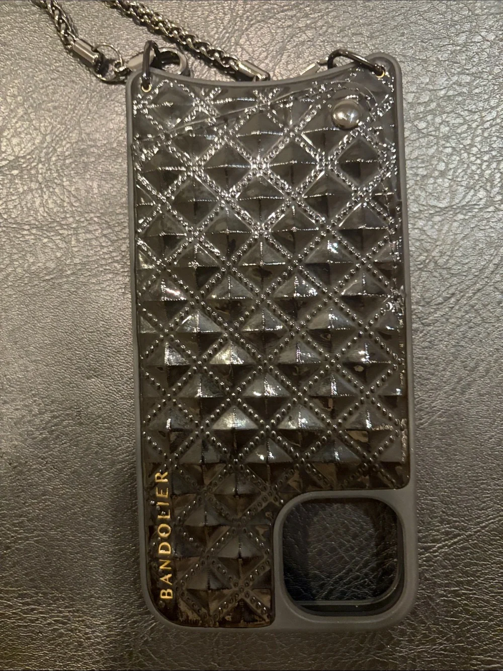 Bandolier Sheila Pyramid Black Crossbody for iPhone 14